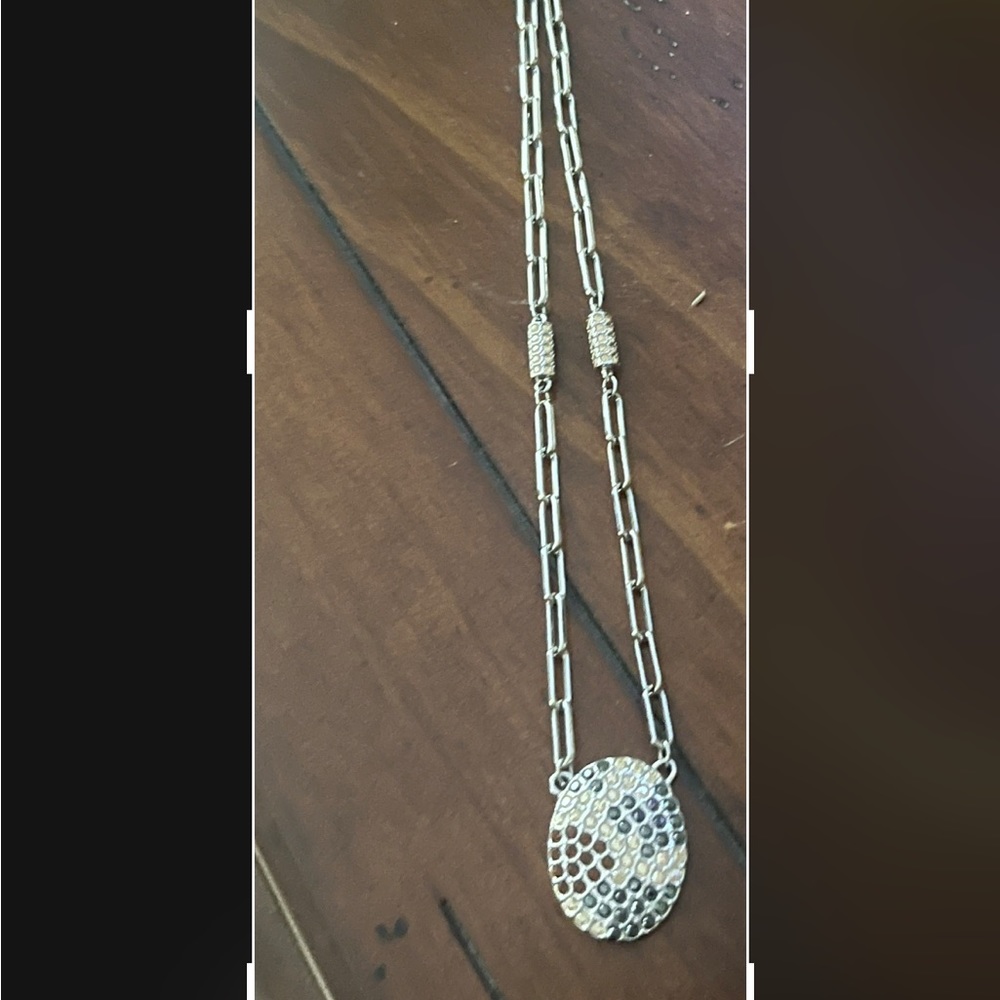 Touchstone Crystal silver necklace
